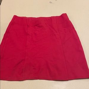 Red/pink mini skirt. Forever 21